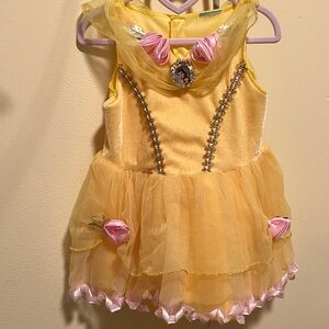 Elegant Yellow and Pink Kids Costume Dress